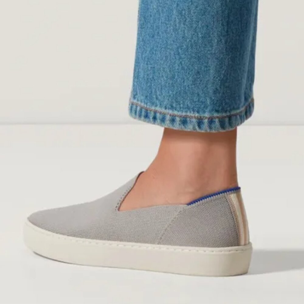 Rothy's The Original Slip On Sneaker - Light Grey